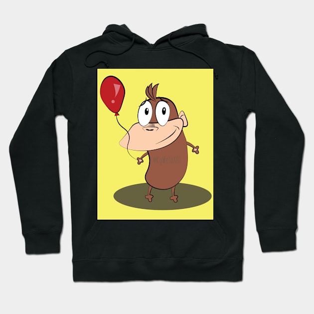 Cowardly George Hoodie by kymeloart